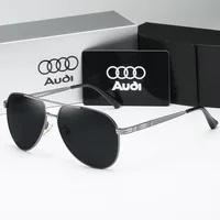 Audi UV400 gafas de sol polarizadas antideslumbrantes Retro para vuelo gafas para motocicleta gafas clásicas FrogEye para exteriores hombres y mujeres 558
