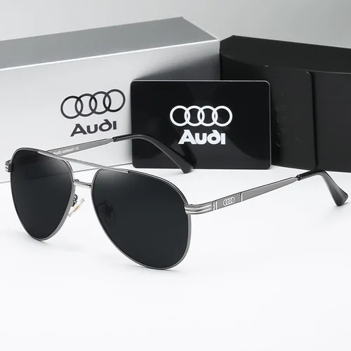 Audi UV400 gafas de sol polarizadas antideslumbrantes Retro para vuelo gafas para motocicleta gafas clásicas FrogEye para exteriores hombres y mujeres 558