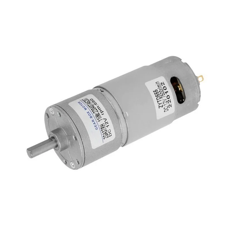 ZGB37RH Micro Motor 37mm Permanent Magnet DC Geared Motor Eccentric Shaft 12V 24V