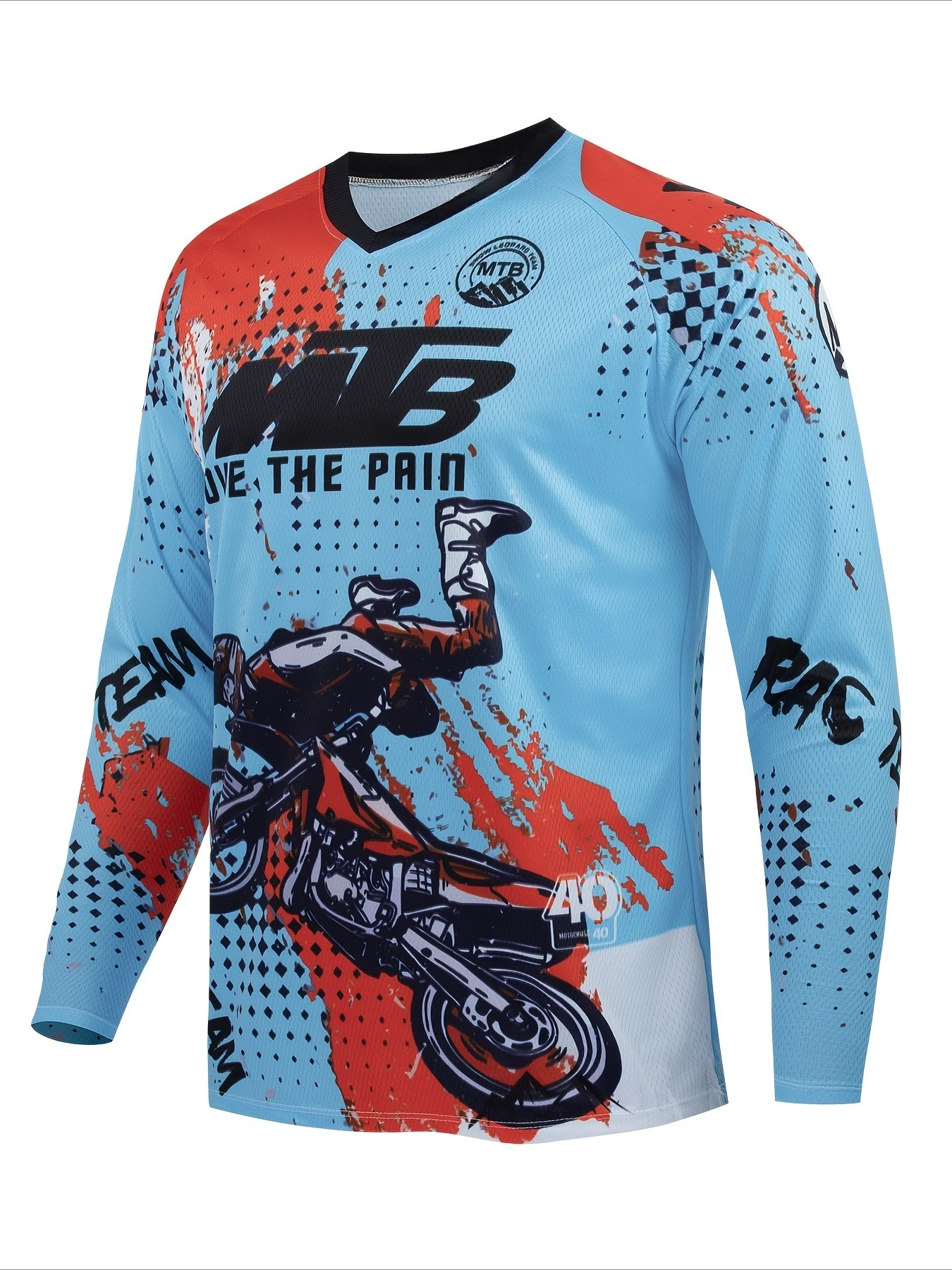Mountain Biking Competition - Maglia da Ciclismo Unisex a Maniche