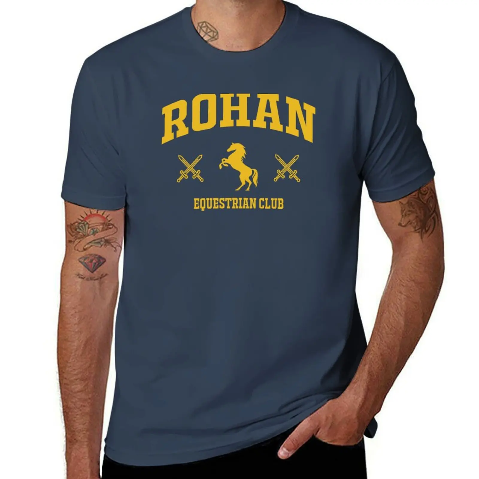 

Rohan Equestrian Club T-Shirt mens graphic t shirts t shirts for man pack white cotton t shirts man 100% T-Shirt