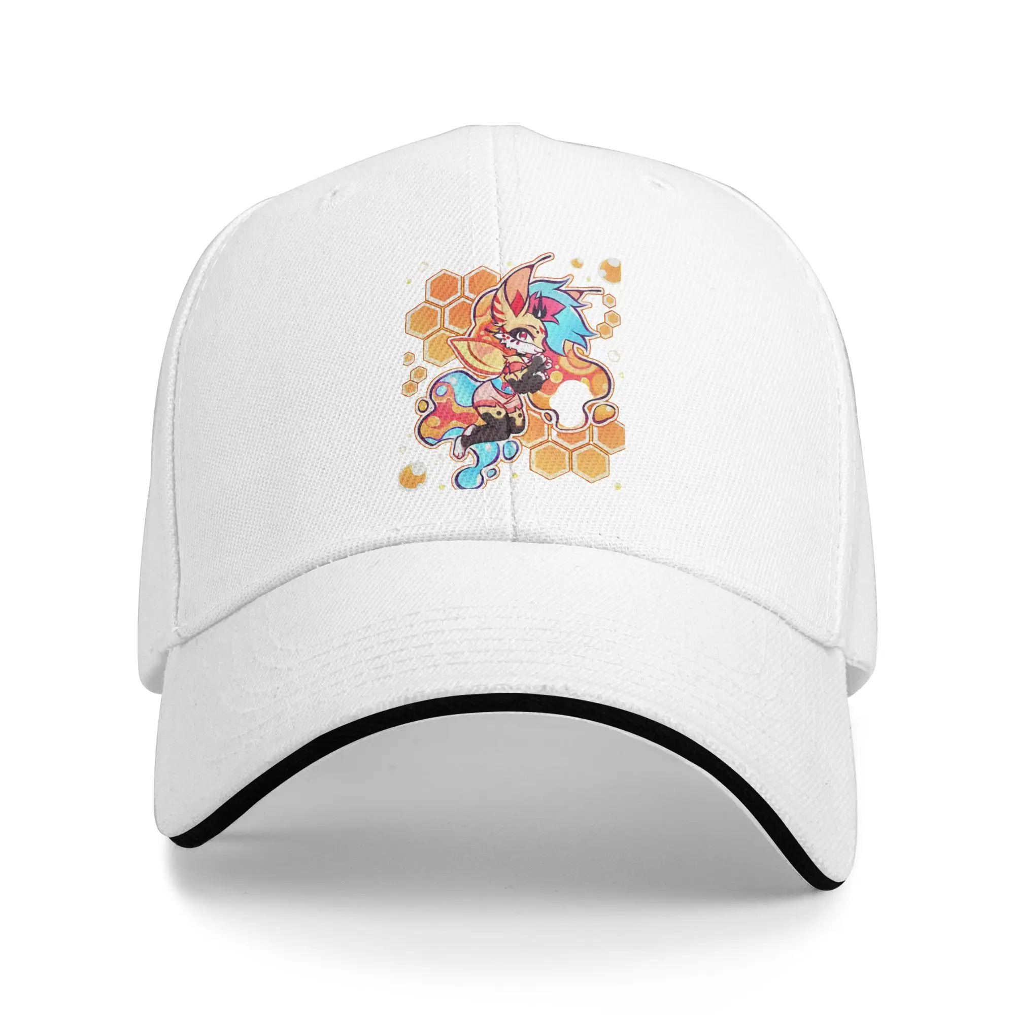 Helluva Boss Beelzebub Baseball Cap Popular Black Comedy Sandwich Hat Men Women Adjustable Sun Hat Outdoor