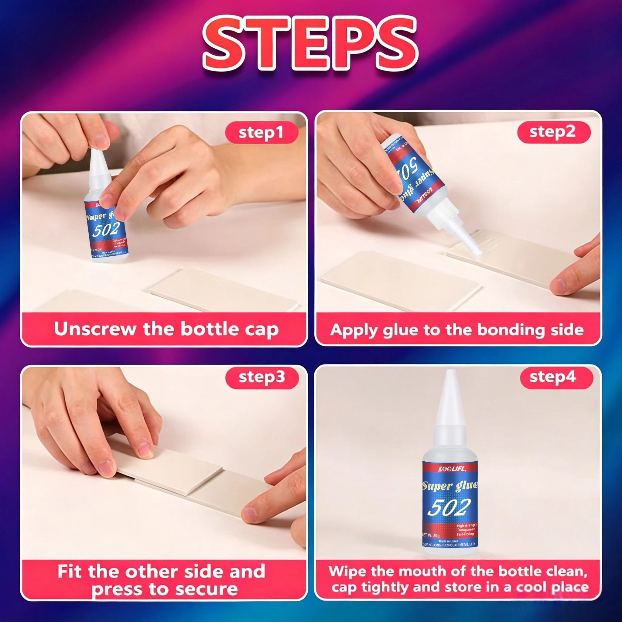 กาวซุปเปอร์กลู 502 ขนาด 0.7 ออ - Woodworking Glue บทวิจารณ์และราคา