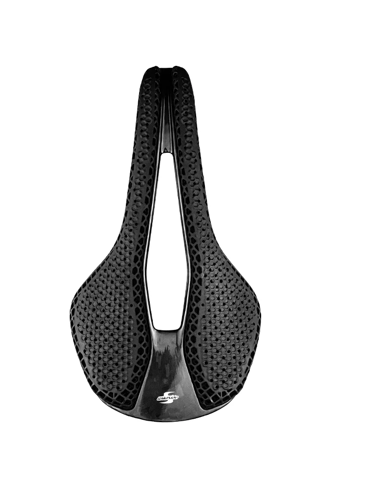 AliExpress wildside Wildside 3D Printed Saddle Carbon Bicycle Saddles MTB Ultralight Comfortable Hollow Bike Seat 143/155mm*255mm 160g Cycling Parts