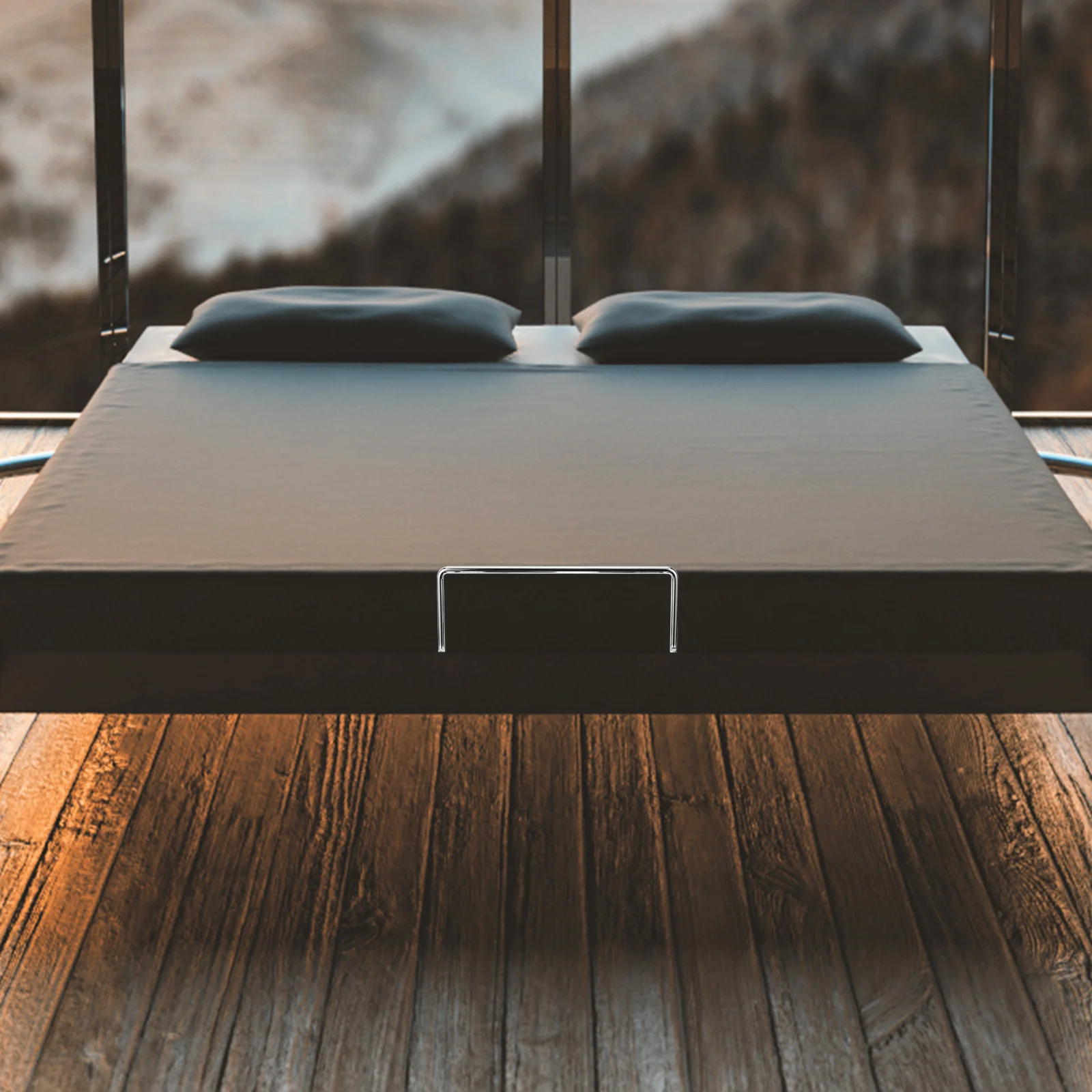 Non-Slip Mattress Retainer Bar Metal Stabilizer Bed Frame Stopper Sturdy Gripper For Adjustable Bed Baffle Keep Topper From