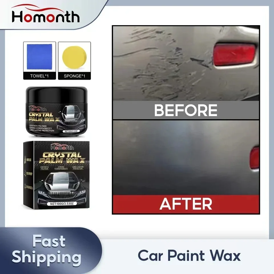 

Car Scratch Remover Paste Super Hydrophobic Scratch Kit With Wipe Sponge For Car body Paint Lasting Shine Auto Supplies