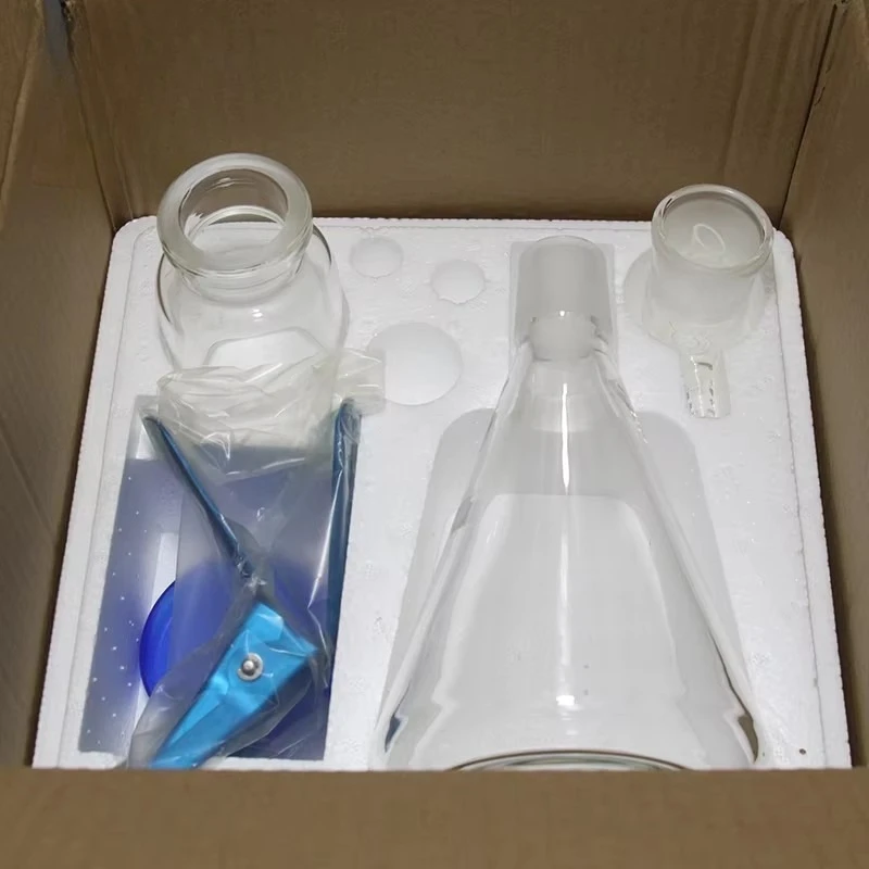 Vacuum Filtration Apparatus Glass Sand Core Liquid Solvent Filter Unit Device With Filter Cup & Receive Bottle 500 ML