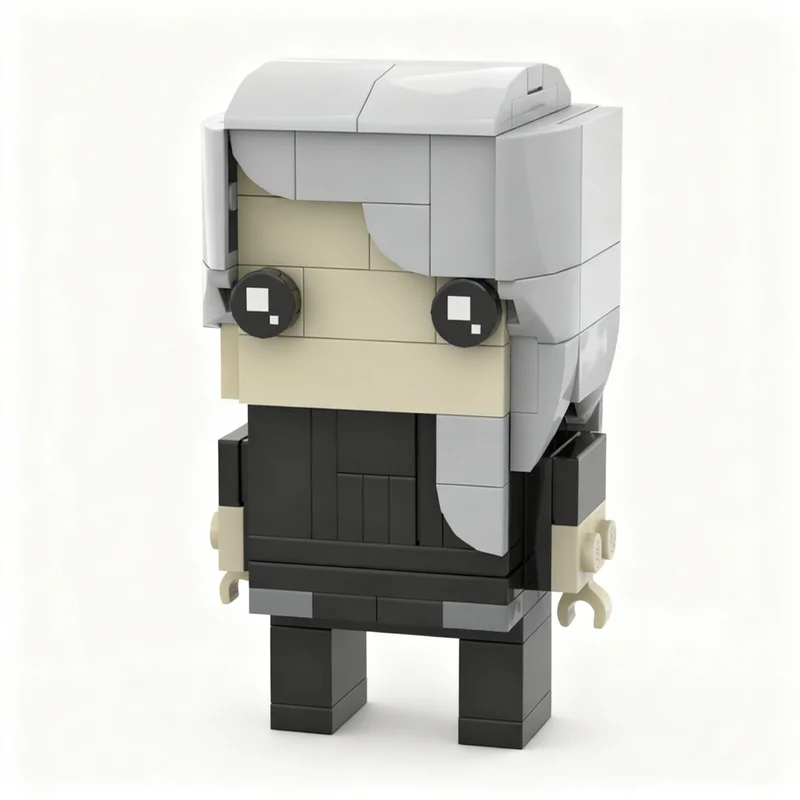 111 elementów MOC Sae Niijima BrickHead Persona 5 Brickheadz Model do składania, zabawka, prezent na Boże Narodzenie, klocki, architektura, kreatywna pomysł na DIY