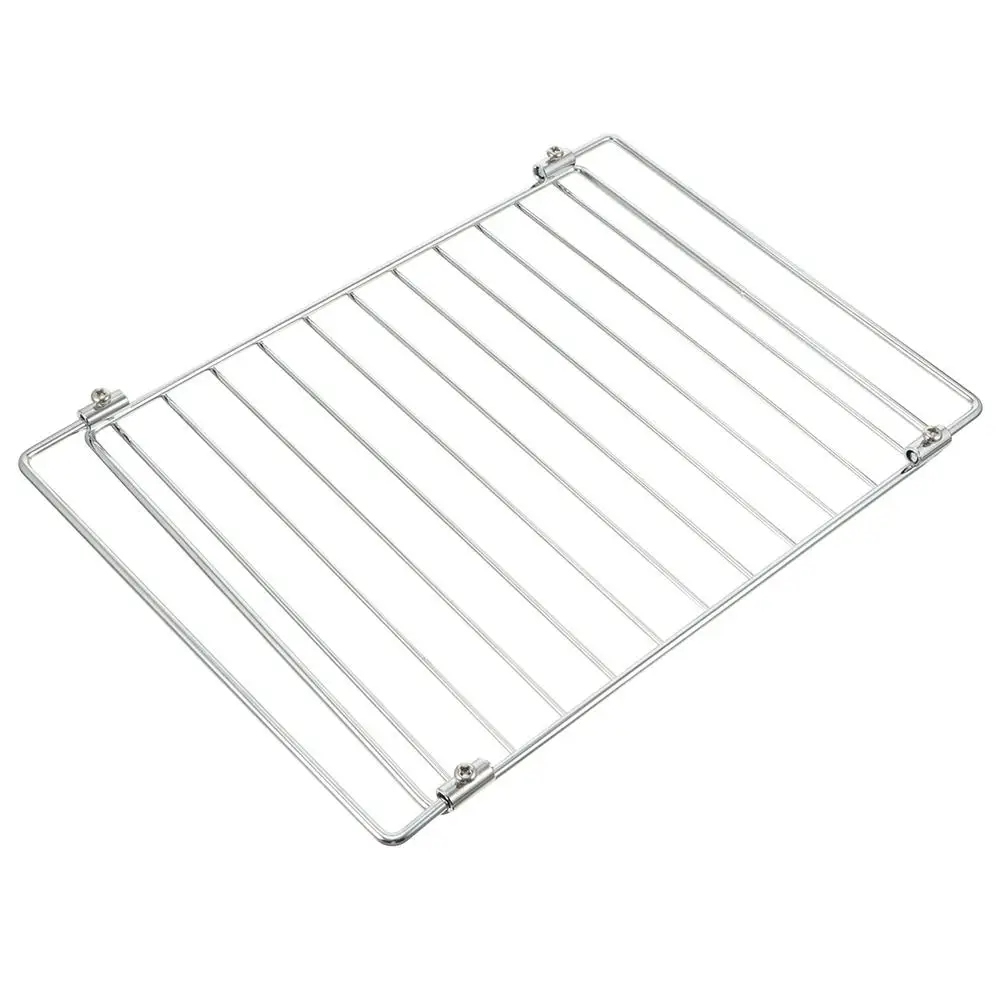 

Stainless Steel Grill Rack Barbecue Tool Mesh Electric Oven Barbecue Tool Wire Cooling Silver Baking Pan Kitchen