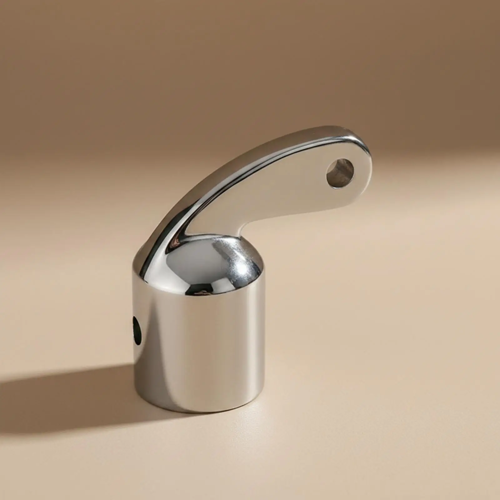 Elbow Sliding Cap Fitting Highly Polished 316 Stainless Steel Elbow Fitting Stainless Steel Sliding Cap with Mounting Tab