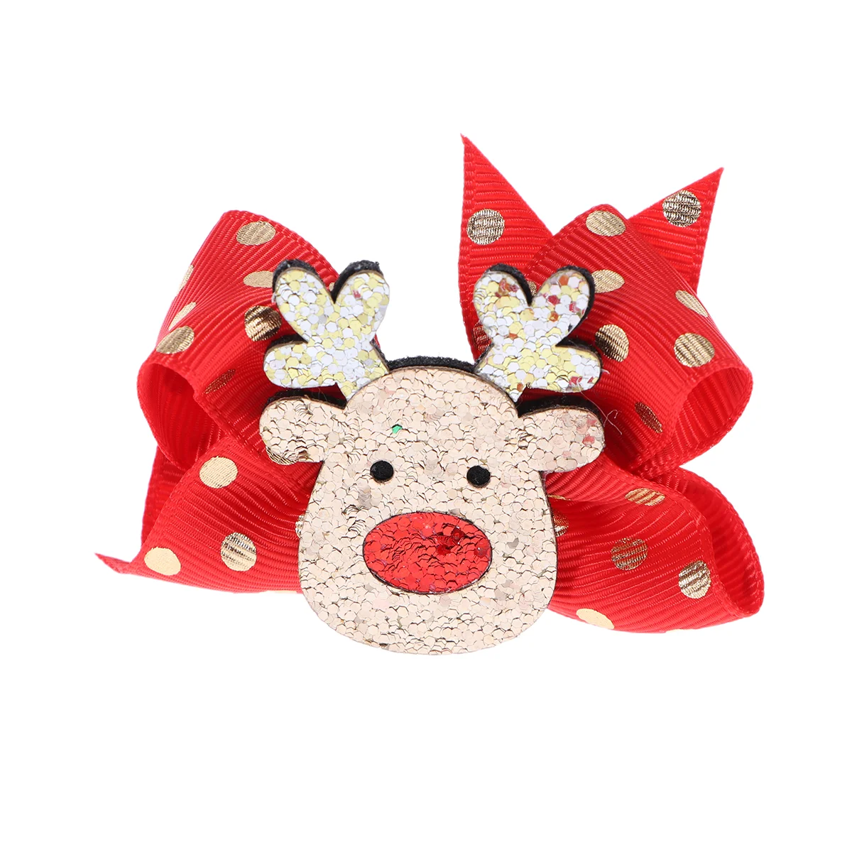 

5pcs Christmas Hair Clips Sequins Santa Hat Tree Deer Barrettes Hair Clasps Hair Accessories for Party Costume