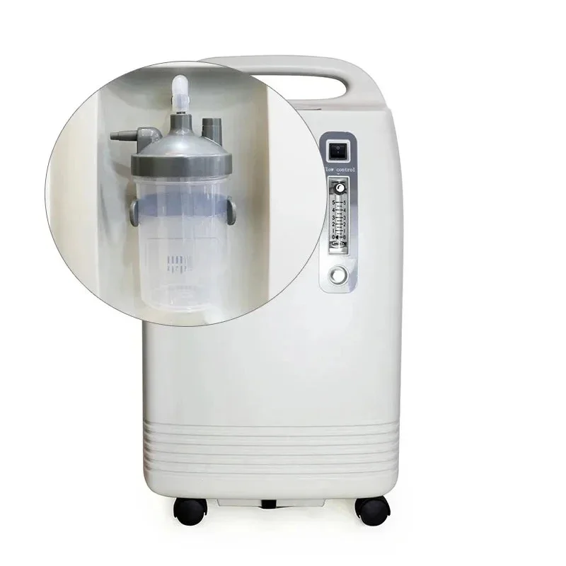 Portable 5L Continuous Flow Oxygen Concentrator Home Medical Device with Nasal Cannula