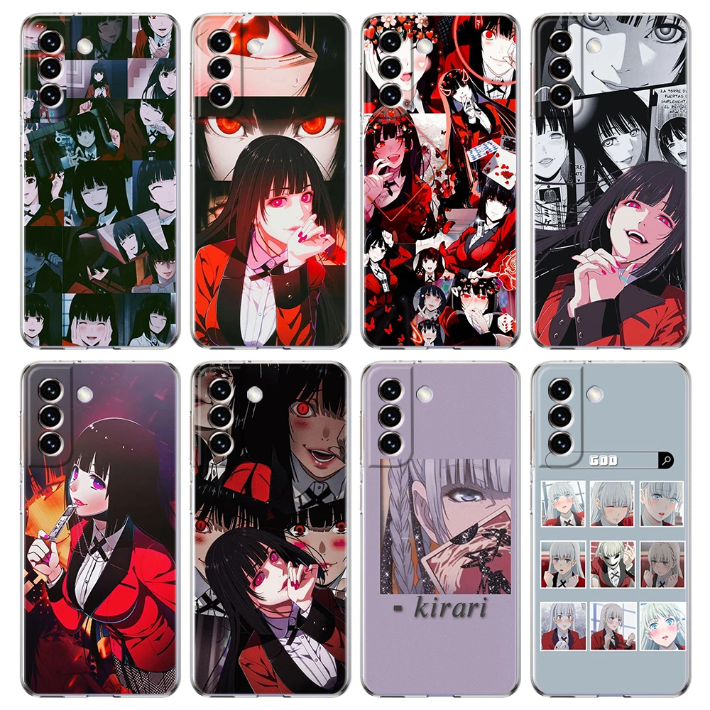 

Kakegurui Jabami Yumeko Transparent Case For Samsung Galaxy S24 S23 S22 S20 S21 FE Ultra S24 S23 S10 S10E S9 S8 Plus 5G Shell