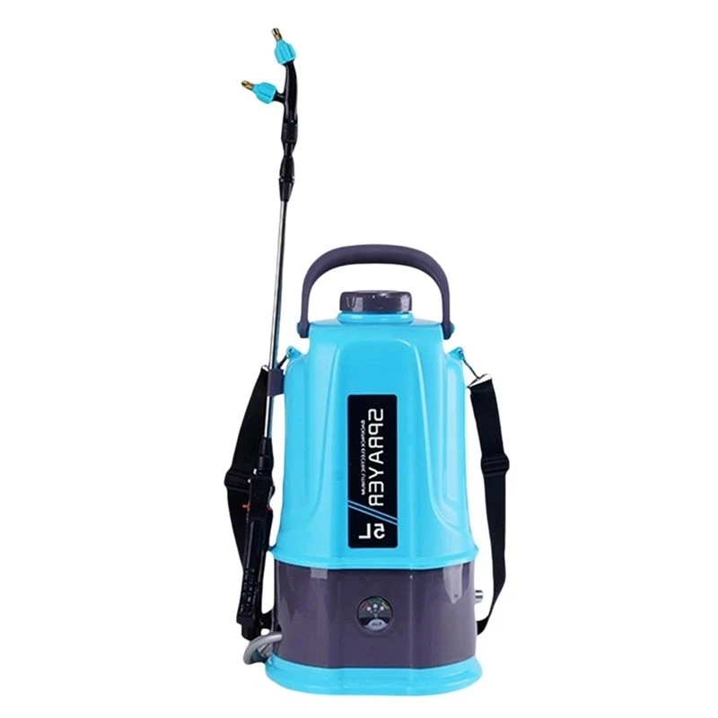HOT-Garden Sprayer For Yard Lawn And Garden 5L Battery Powered Rechargeable Electric Sprayer With 5 Mist Nozzles A EU Plug