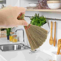 2 Pcs Kitchen Cleaning Broom Hand Brush Dustpan Little Whisk Mini Brooms Small Desktop Scan Tool