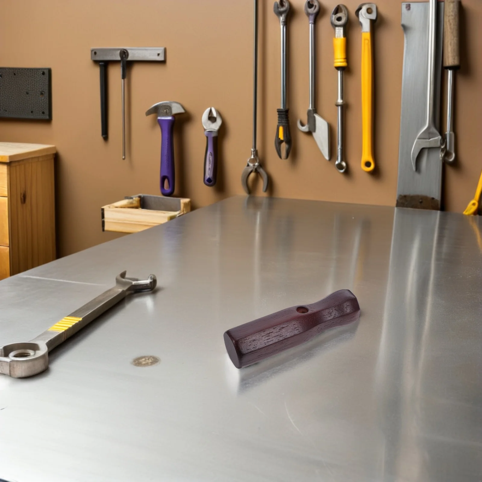 

2Pcs Wooden Octagonal Foosball Handles Non-Slip Table Soccer Rod Grip Replacement Parts Heavy Duty Foosball Table Accessories