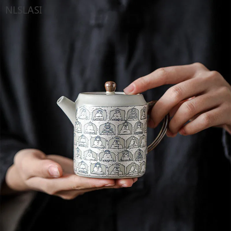 110ml Chinese Tradition Ceramic Teapot Master Handmade Filter Tea Pot Customized Boutique Beauty Tea Set Household Tea Infuser