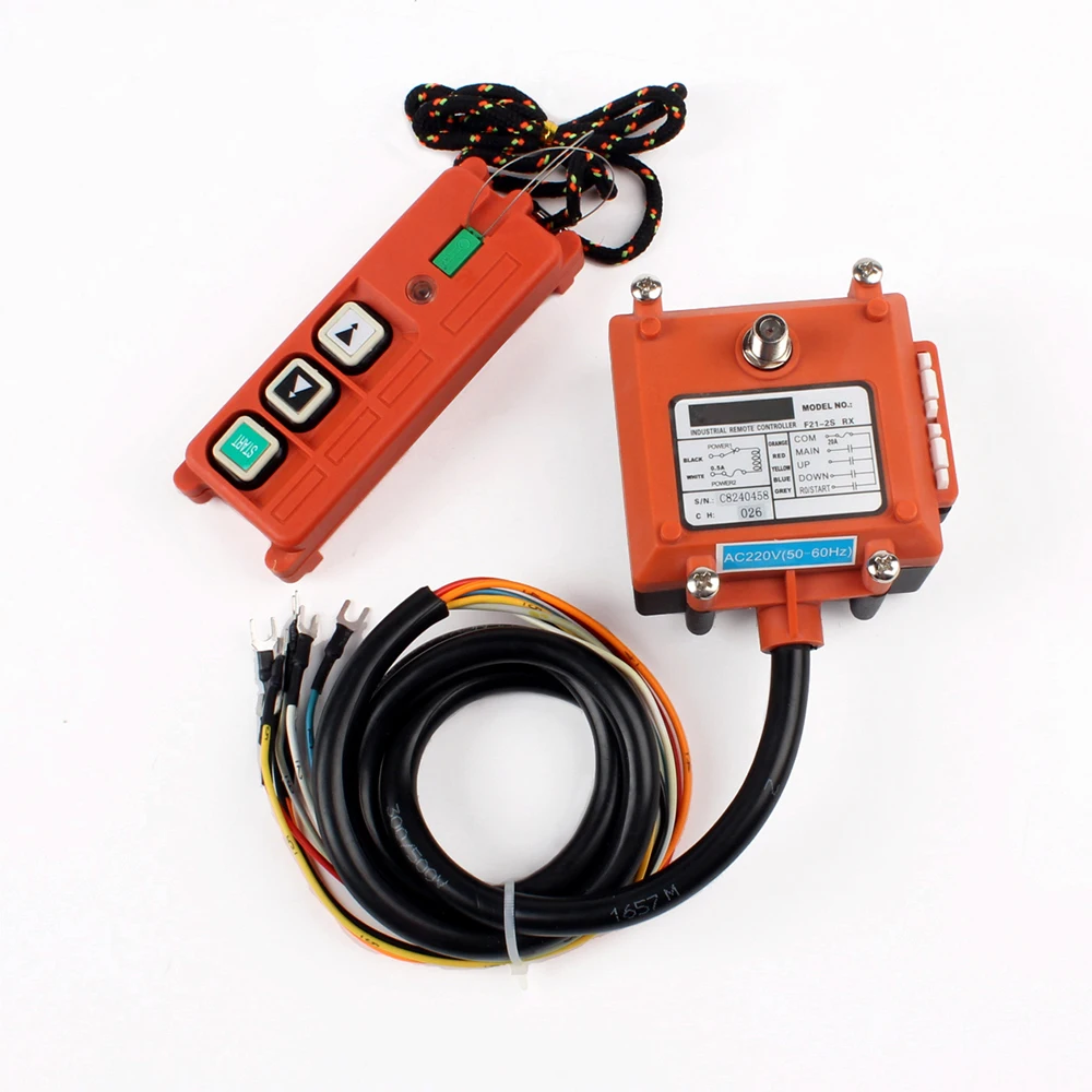 Wireless Industrial Remote Controller Electric Hoist Remote Control Winding Engine Sand-blast Equipment Used F21-2S 3 button 12V