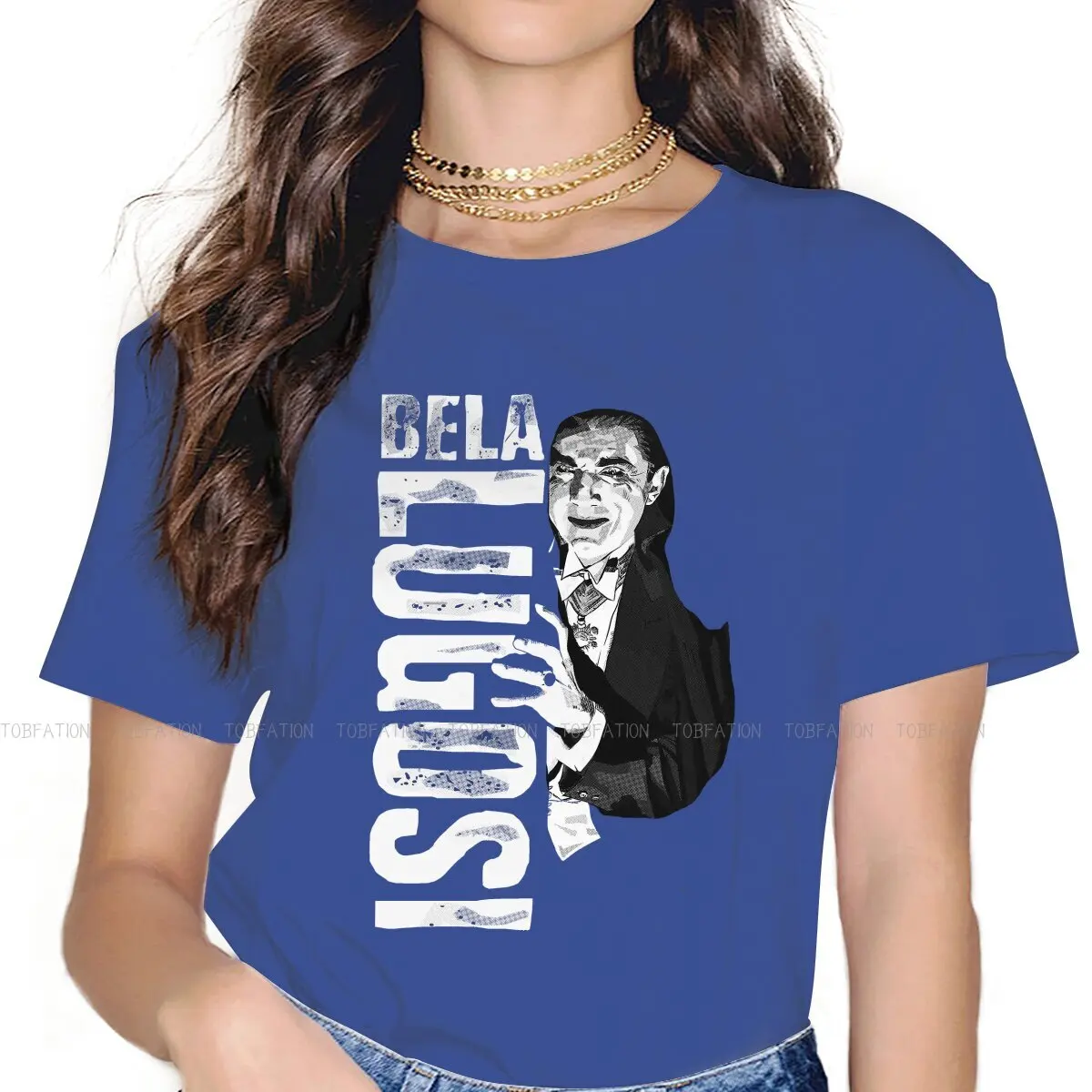 Dracula Bela Lugosi Vampire  Goth Halloween  Casual TShirt The Bride Of Frankenstein Printing Casual T Shirt Women Short Sleeve