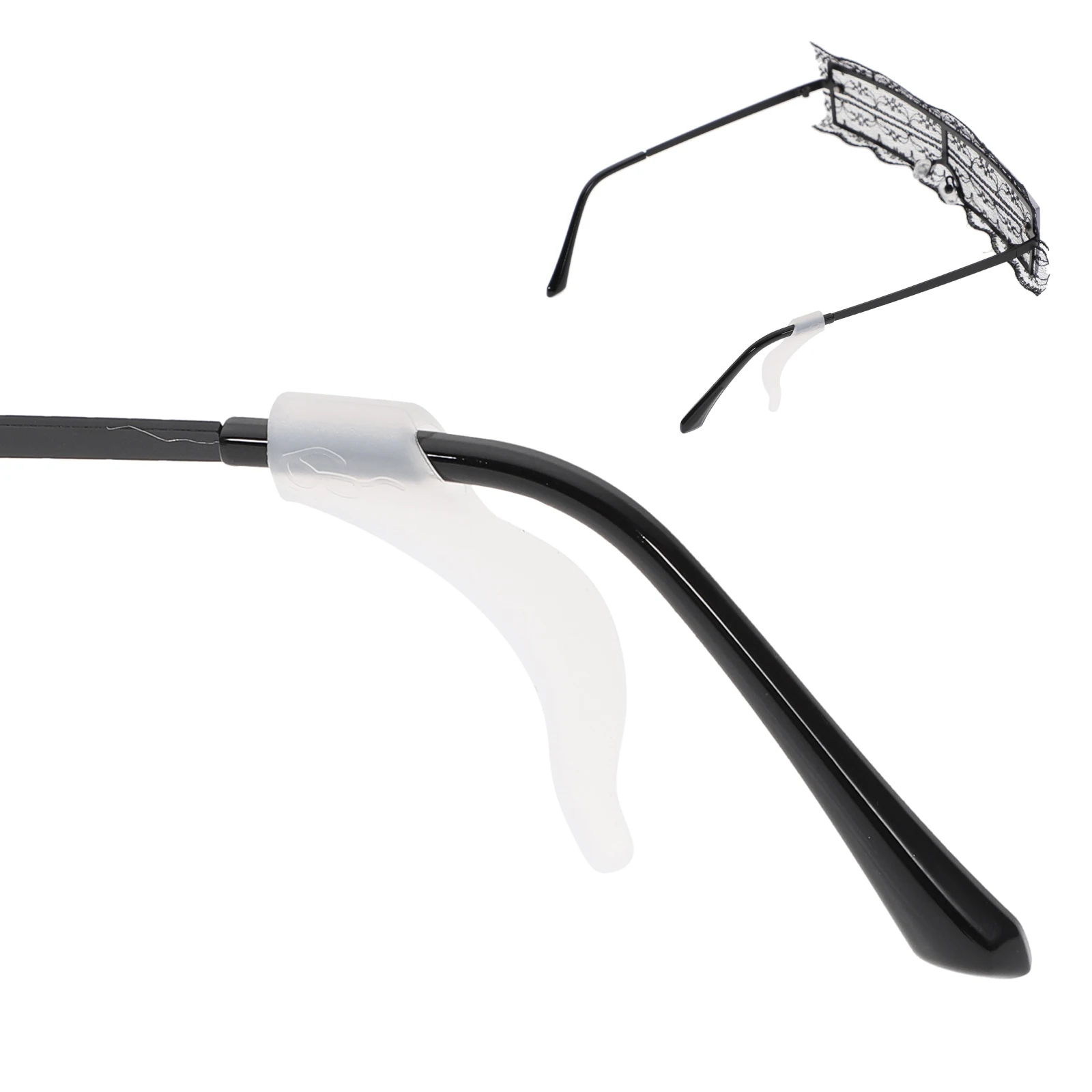 

Eyeglass Ear Hooks Silicone Retainers Grips For Glasses Sunglasses Reading Daily Wear Outdoor Retain Slipping Prevention