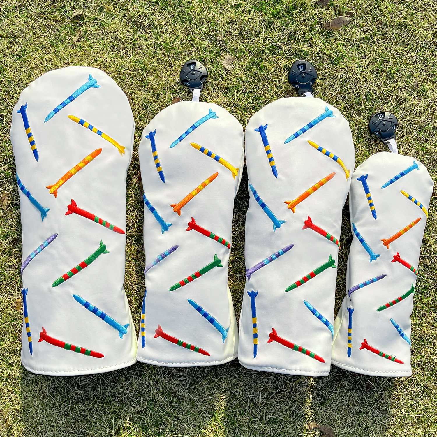 Golf Driver - 1PC/4PCS Colorful Nail Pattern Golf Wood