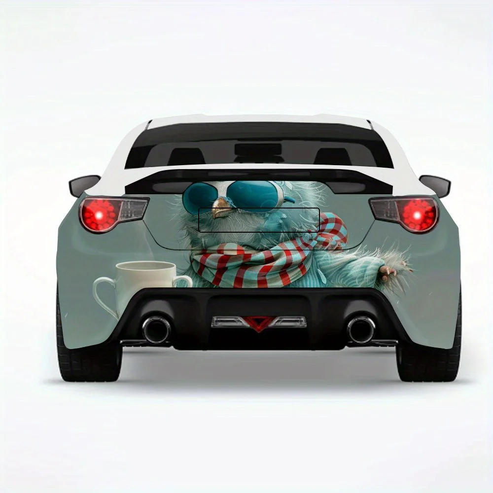 

Автомобильная наклейка с утренней сварлистой птицей-виниловая наклейка на заднюю часть автомобиля, водонепроницаемые самоклеящиеся виниловые наклейки для хвоста и бампера автомобиля, декабрь