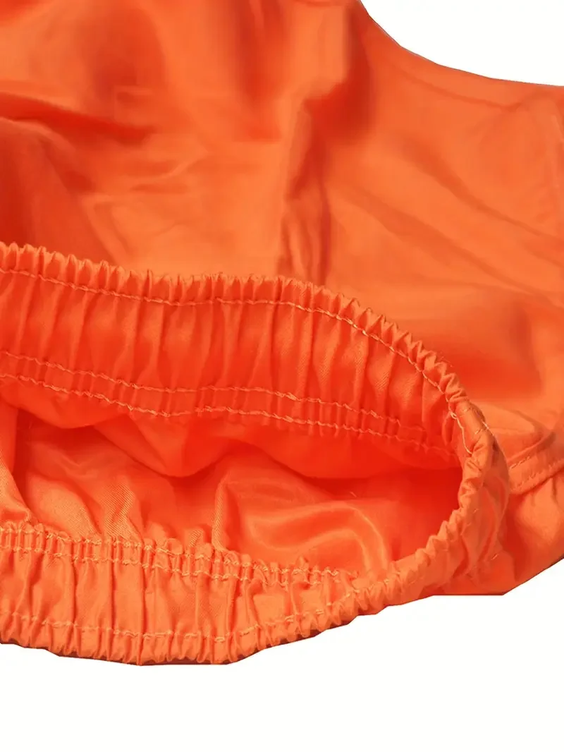 Pantaloni da spiaggia da uomo con motivo fenicottero pronti da spiaggia con tasca con coulisse Comodo abbigliamento da spiaggia a basso manutenzione