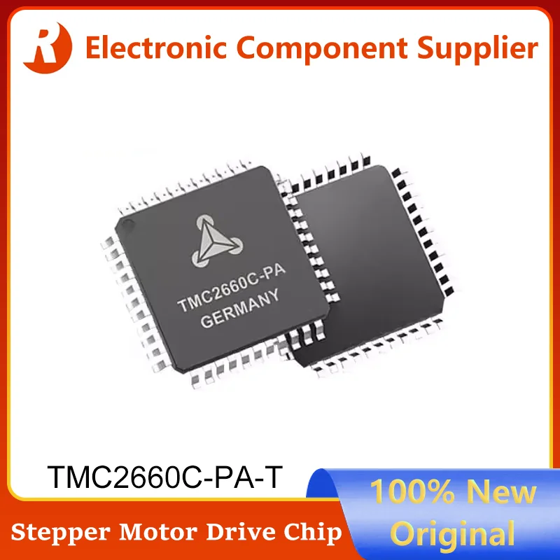 TMC2660C-PA-T TMC2660C-PA QFP-44 100% Brand New Original High Current Stepper Motor Power Drive Chip TMC2660C TMC2660 QFP44