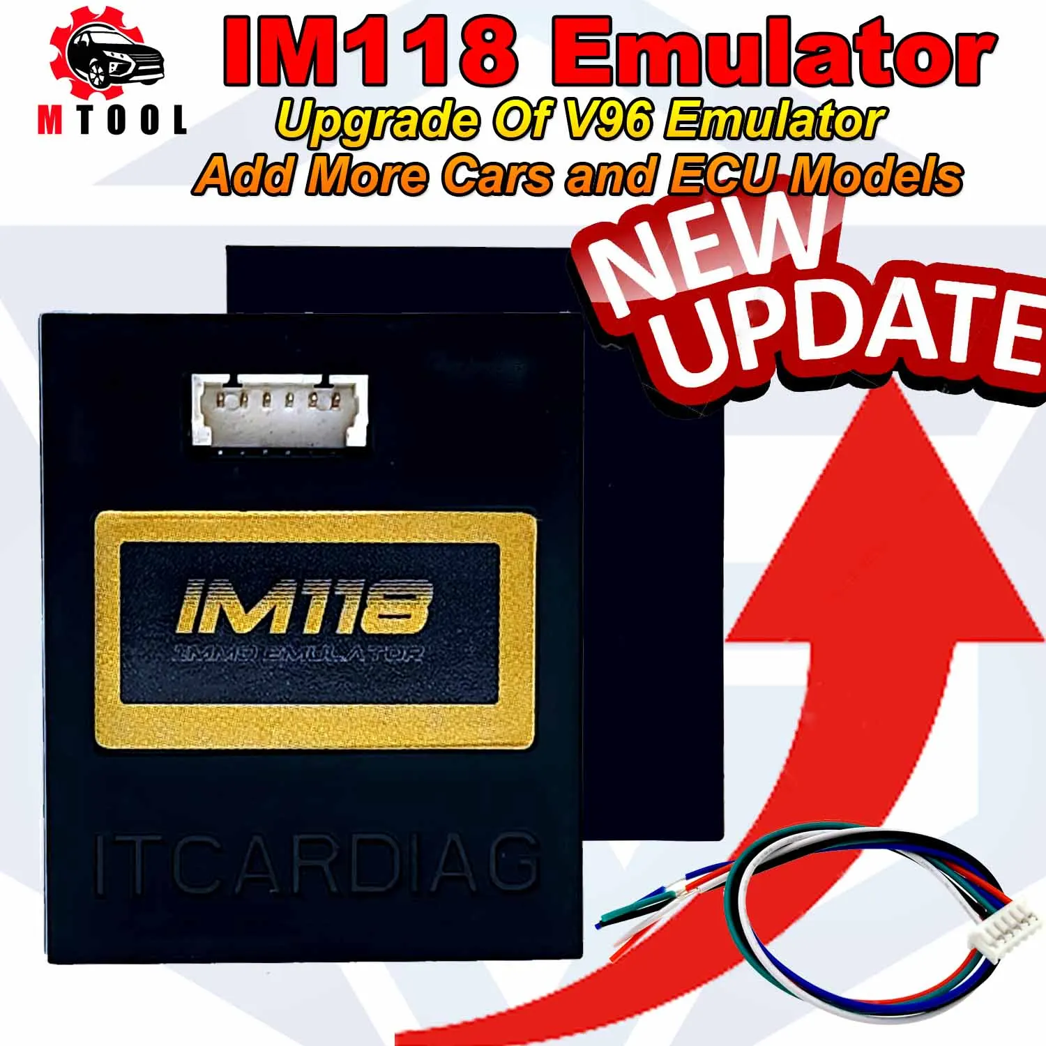 

ITCARDIAG IM118 IMMO Off Emulator emulador (K-LINE/CANBUS CAR) SQU OF68 OF80 V96 OF96 Seat Occupancy Sensor Car Diagnostic Tool