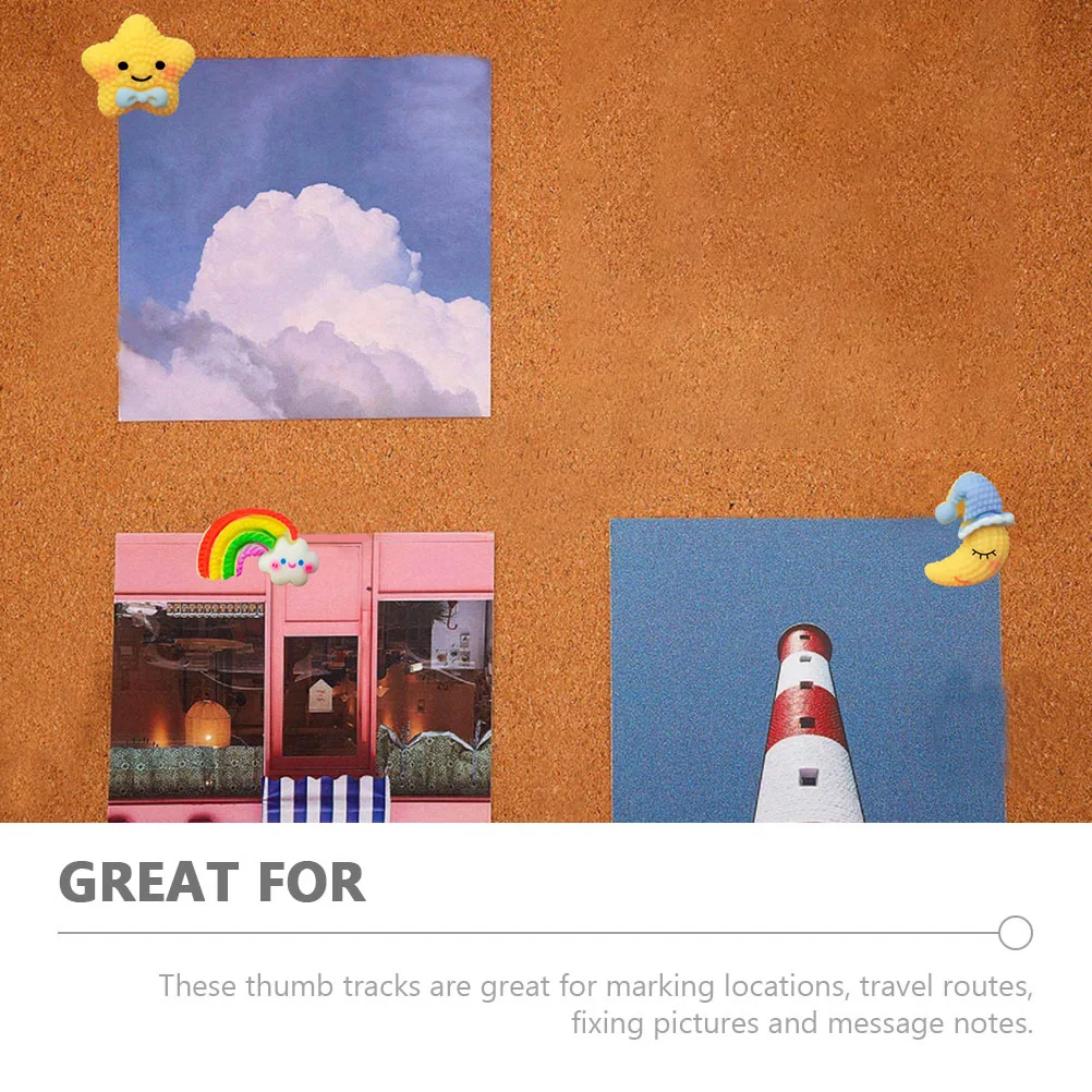 30 قطعة من ملحقات مكتب العمل الرائعة دبابيس ضغط معدنية من الراتينج مسامير زخرفية للوحة الفلين صور جدارية لوضع علامات على خريطة السفر