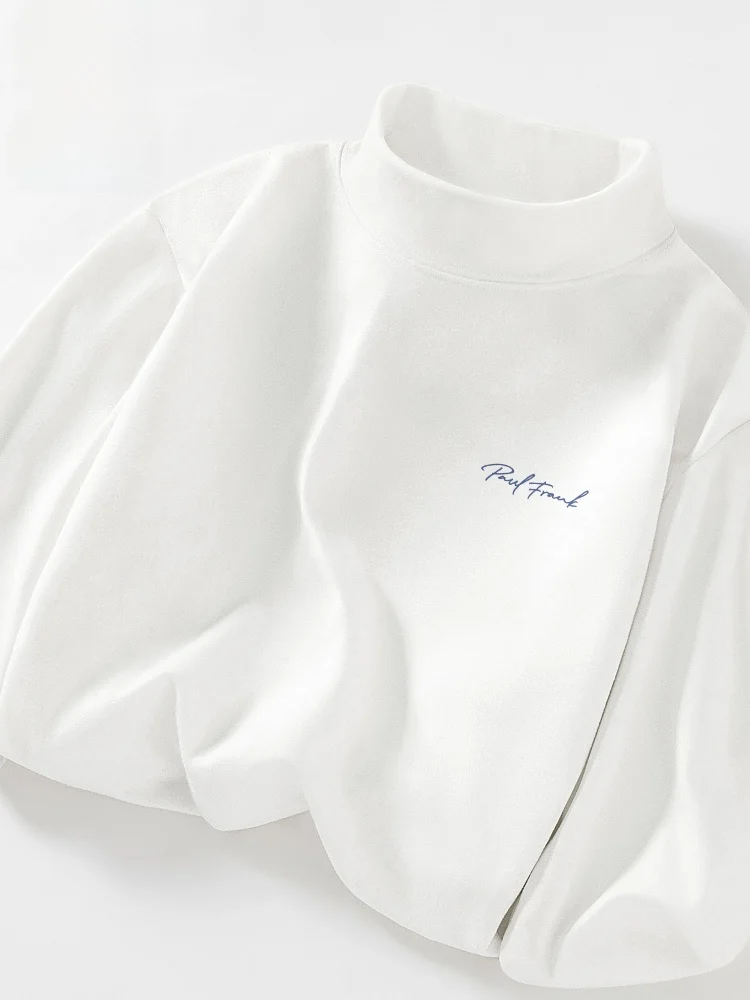 

Мужская термофутболка с высоким воротом и длинным рукавом, на флисовой подкладке, из смесового полиэстера, теплая, для повседневной носки