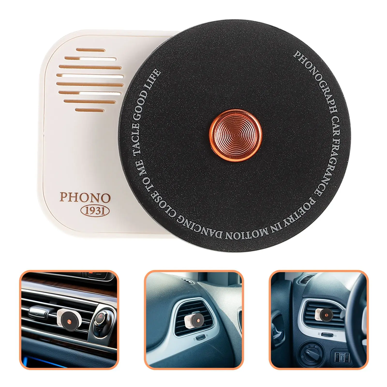 Car Air Freshener For Women Record Player Shaped Funny Car Air Vent Clips Accessories Cute Air Freshener For Car