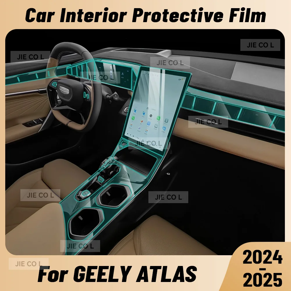 

Защитная пленка из ТПУ для салона автомобиля, центральная консоль, медиа-приборная панель, навигация, защитная пленка для GEELY ATLAS 2024 2025