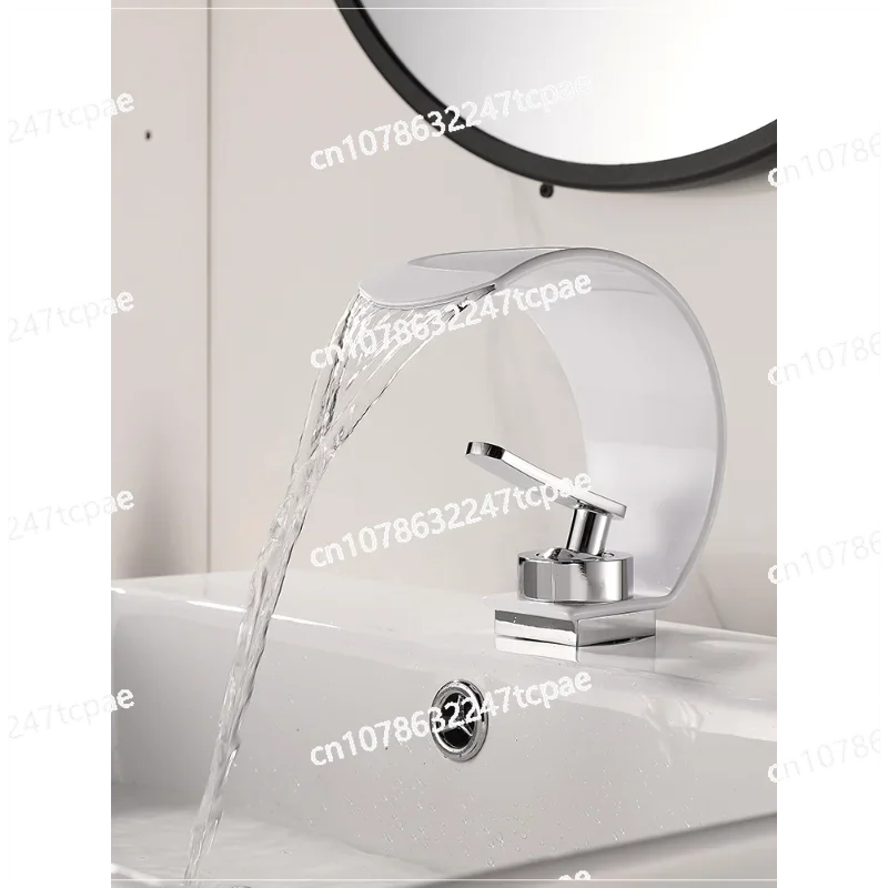 C-type waterfall faucet washbasin hot and cold creative personalized bathroom sink wash toilet faucet household