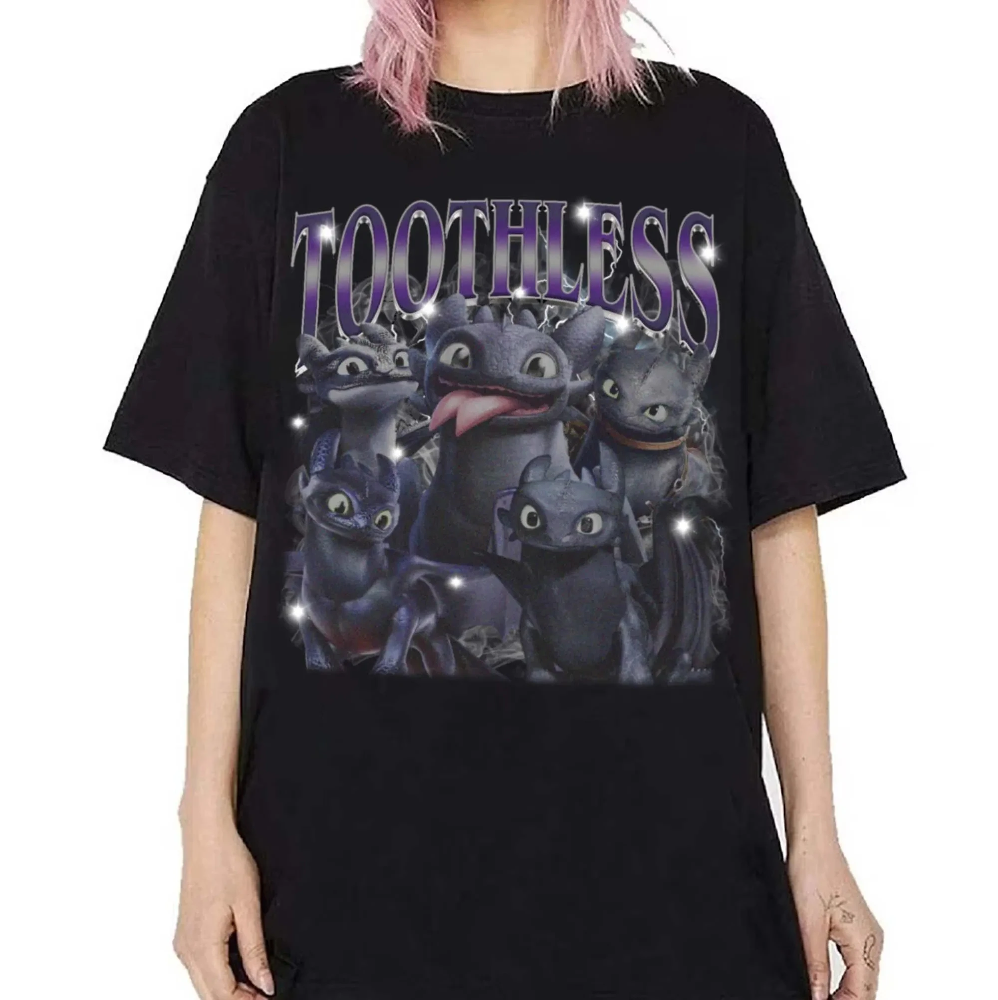 قميص ديزني بلا أسنان كيفية تدريب قميص التنين الخاص بك، قميص ديزني Night Fury، قميص In My Dragon Era، قميص ديزني لاند المطابق