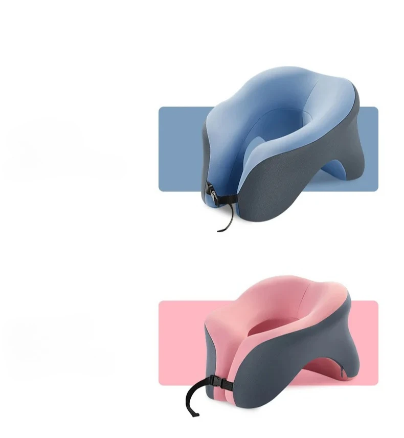 Tragbares U-förmiges Reisekissen Memory-Schaum Schlafkissen Büro-Nickerchenkissen Auto-Flugzeug-Nackenkissen Ergonomische Kopfstütze – Detail 14