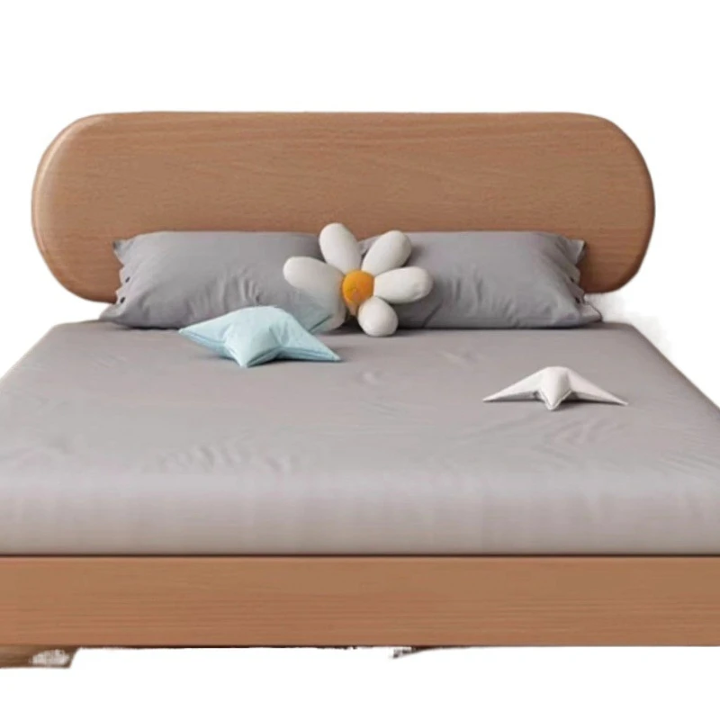 

Imported beech solid wood bed, second bed 1.35m single bed 1.2m children's bed 1.5m luminous bed, silent