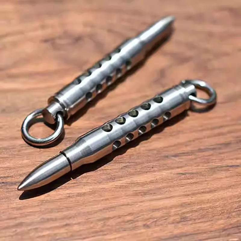 

New 1PC Stainless Steel Knife Beads Pendant Bracelet Necklace Pendant EDC Tool DIY Paracord Beads