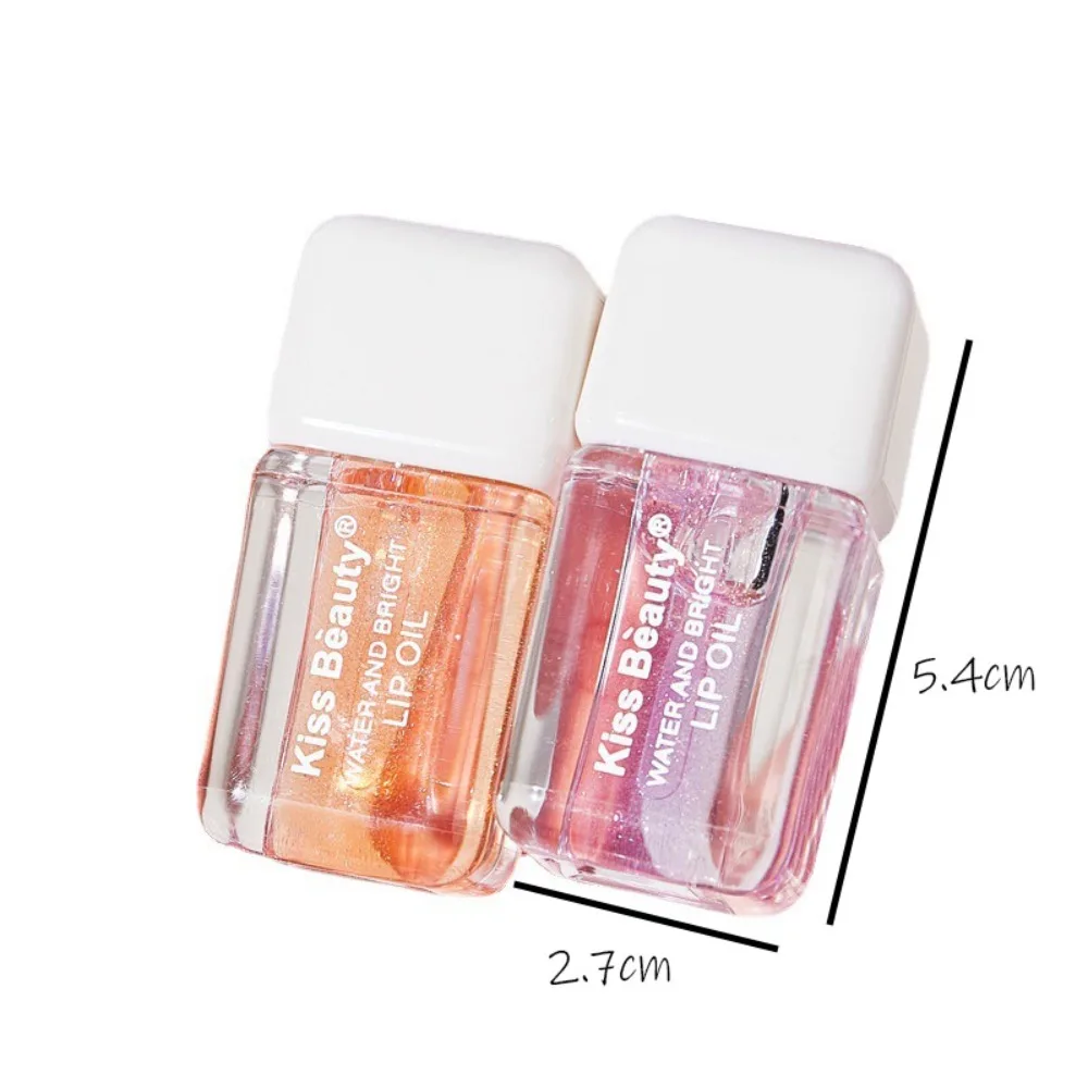 Lip Plumper Water Light Lip Oil Crystal Glossy Nourishing Mirror Lip Gloss Hydrating Pearlescent Moisturizing Lip Balm Lip Care