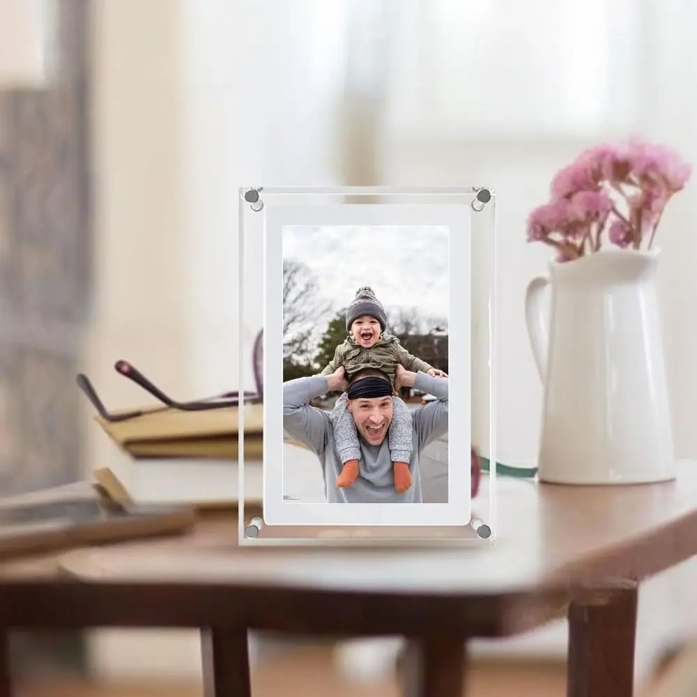Gift Acrylic Digital Photo Frame 5inch IPS Display Digital Album High Resolution Plays Music Video Picture Frame Photo Display