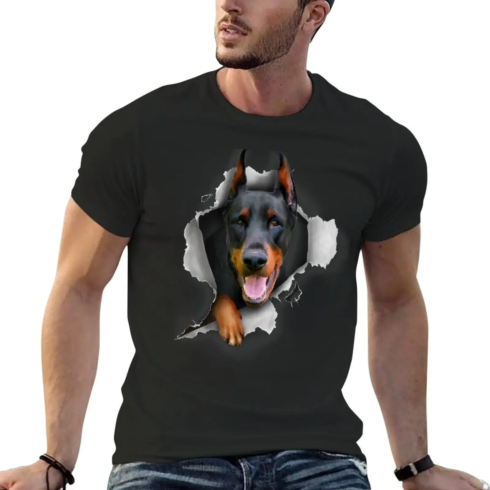 Doberman - Doberman Lover - Doberman T-Shirt blanks blue archive sports fans boys animal print fitted t shirts for men