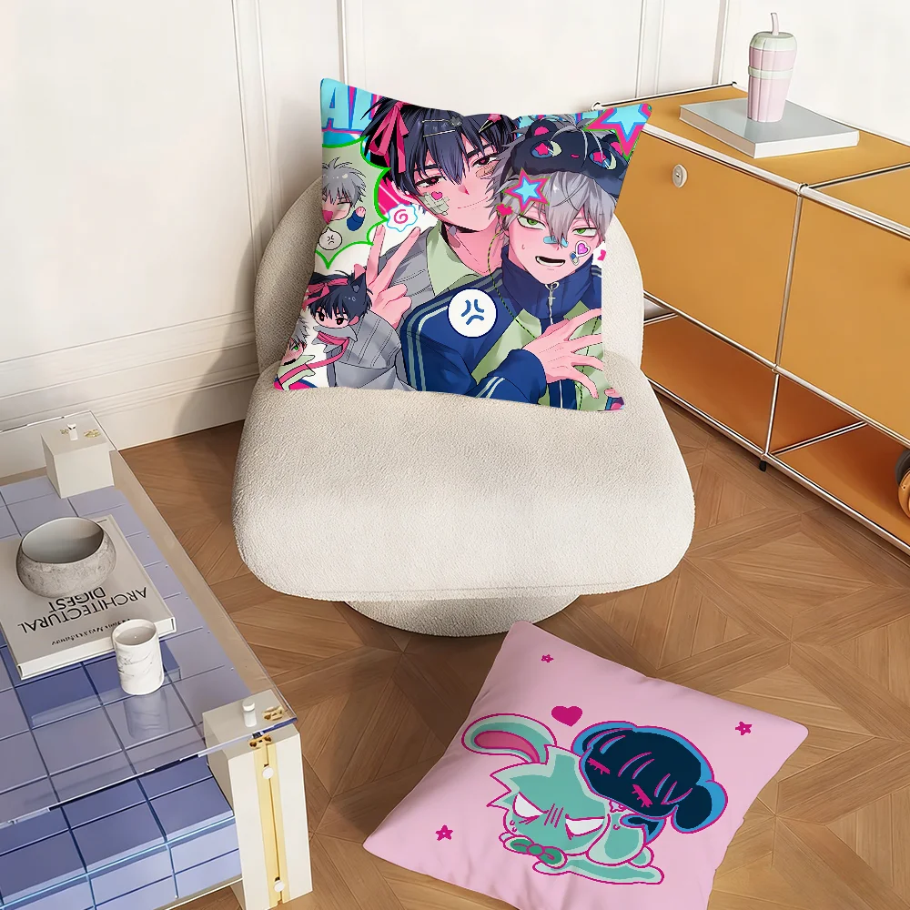 Cartoon A-Alien Stage Ivan Till Pillow Case Bedroom Sofa Living Room Backrest Decoration Square Cushion Nap Time