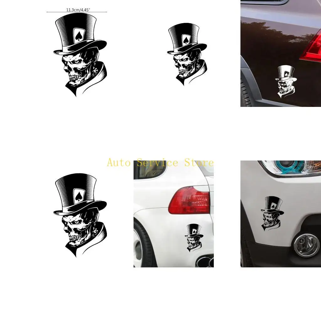 

462A Laptop Joker Stickers Car Window Decals Skeleton Decals for Scooter Helmet