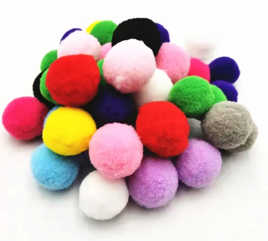 Warme Kleur Pompoms Cadeau Decoratie Benodigdheden Mix Grootte Pompon Kinderen Ambachten Speelgoed Materiaal Garen Pom Pom Manualidades Diy Pompones