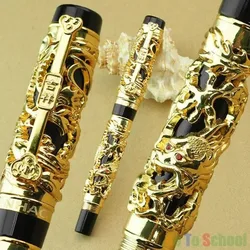 Jinhao The Latest Design Dragon and Phoenix Golden Roller Ball Pen High Quality Hot Selling Luxury Writing Gift Pens