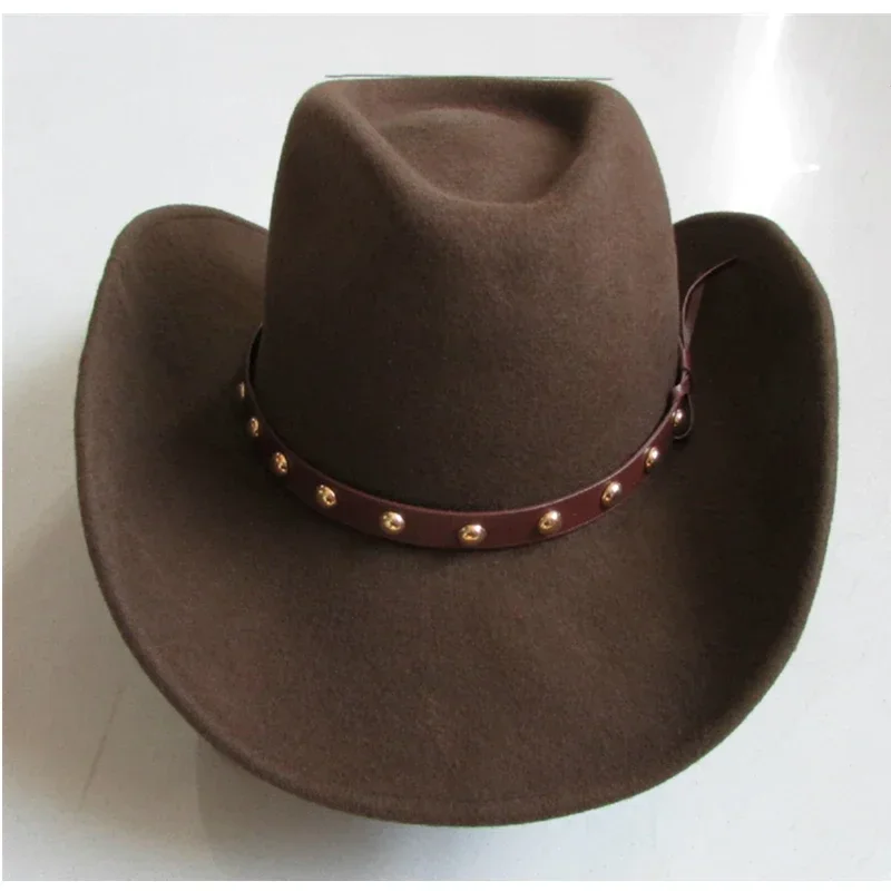 100% Pure Wool Cowboy Western Hats for Men Western Sombrero De Hombre Cappello Uomo Cowgirl Country Wild West Cow Boy Hats