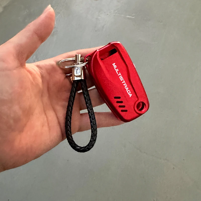 For DUCATI Multistrada V2 V2S V4 V4S 1260S 950S 2017-2025+ Accessorie Motorcycle CNC Keychain Case Shell & Keychain Key Ring