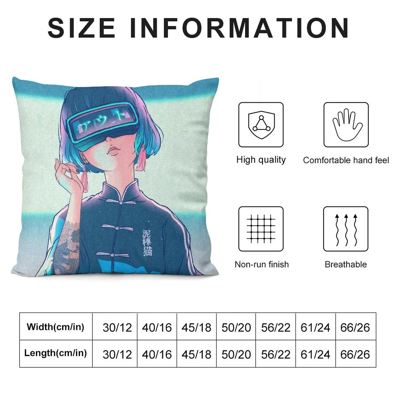 Goggles Girl Throw Pillow Pillows Aesthetic Room decorating items pillow