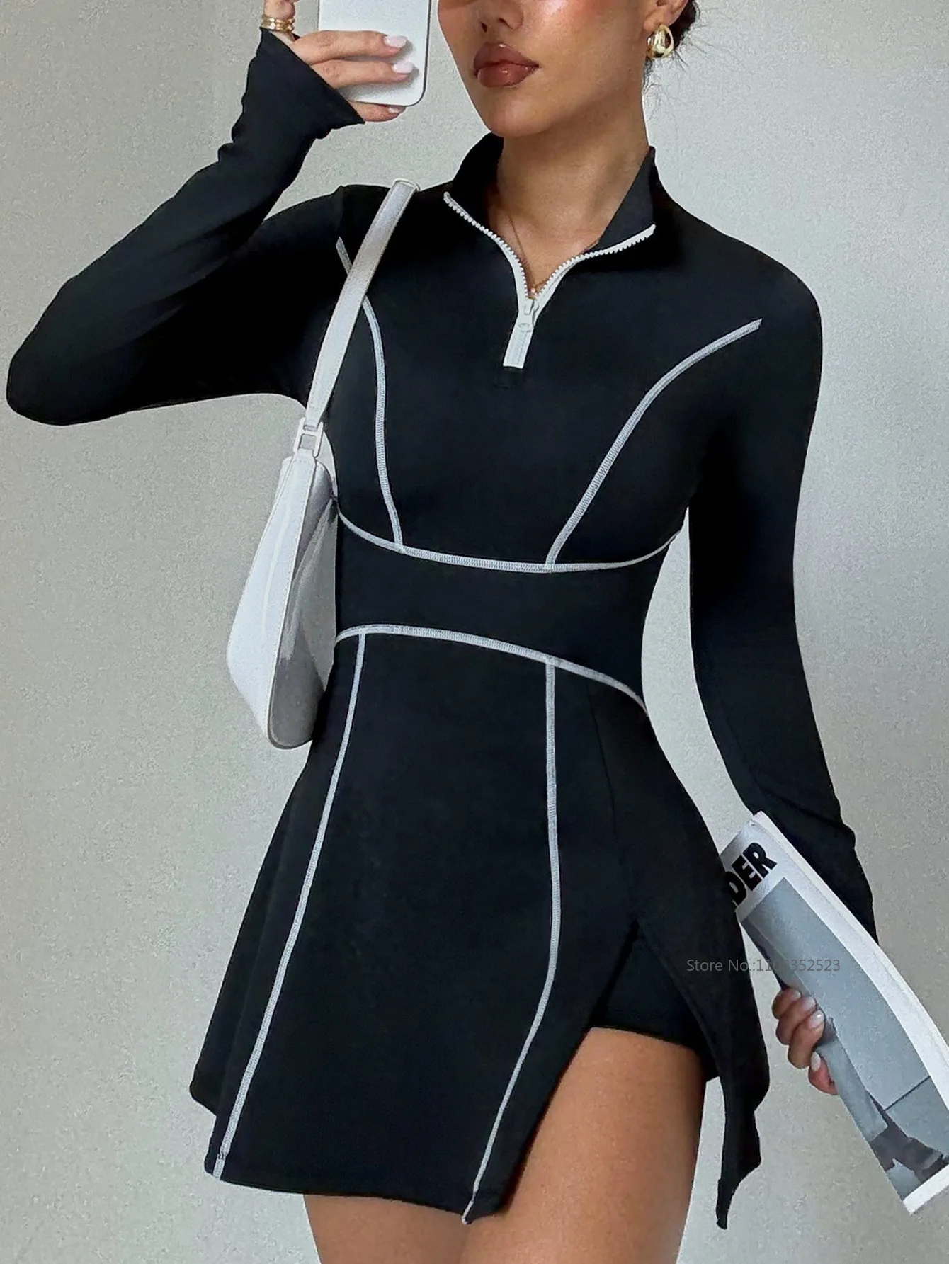 Damen Langarm Slim Tennis-Klei – Crossfit G Bewertung und Preis