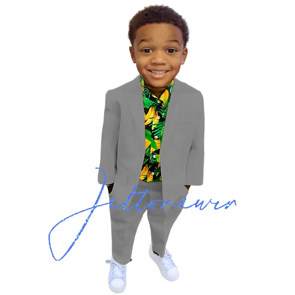 Suit for Boys Summer Fashion Tuxedo Wedding Kids Classic Design Formal Blazer Customized Clothes for Boys Ages 2-16